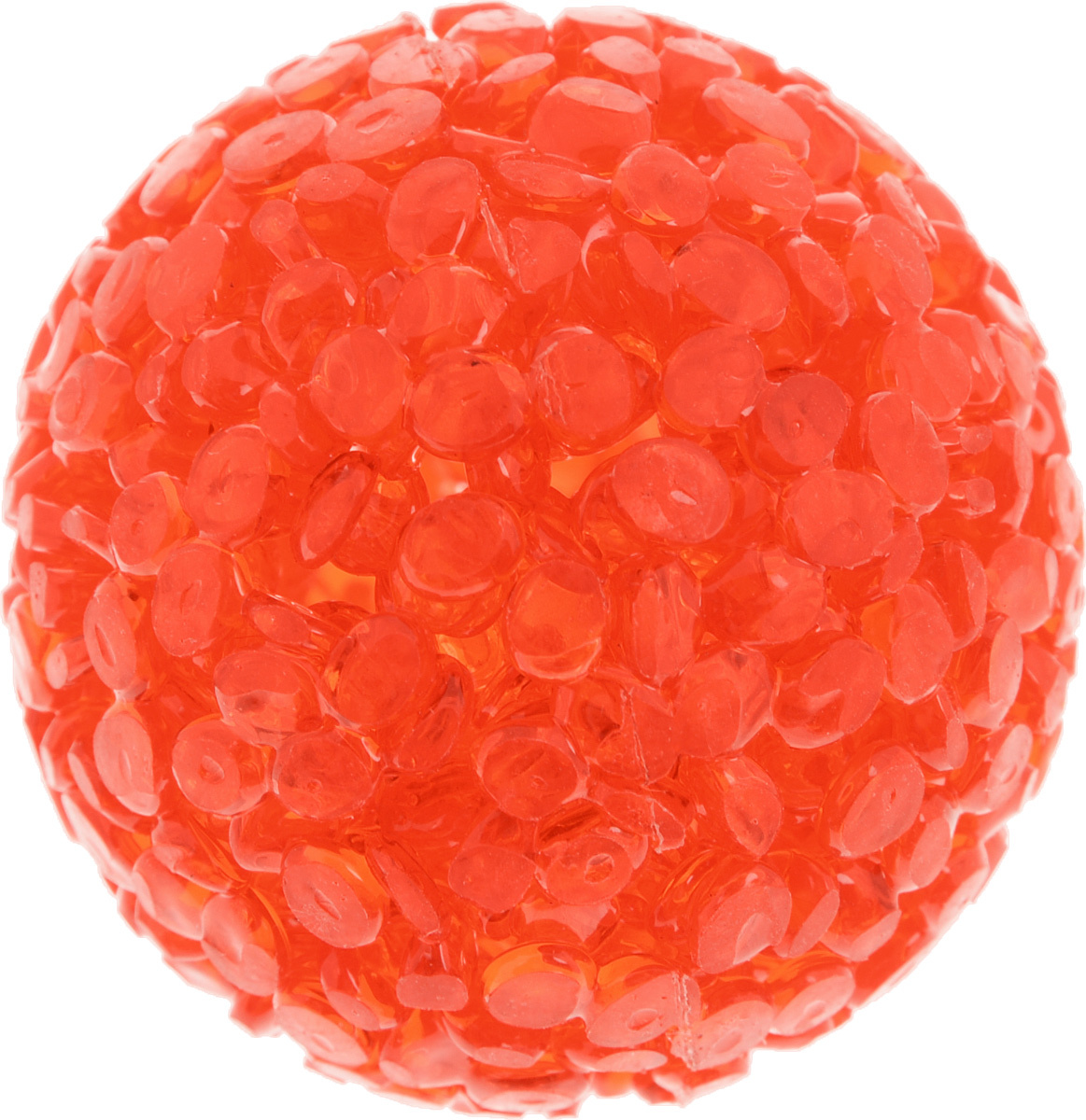 Мячик блестящий 4 см красный