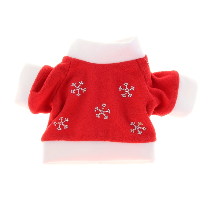 Пуловер для собак YORIKI Дед Мороз унисекс размер M, длина спины 24см