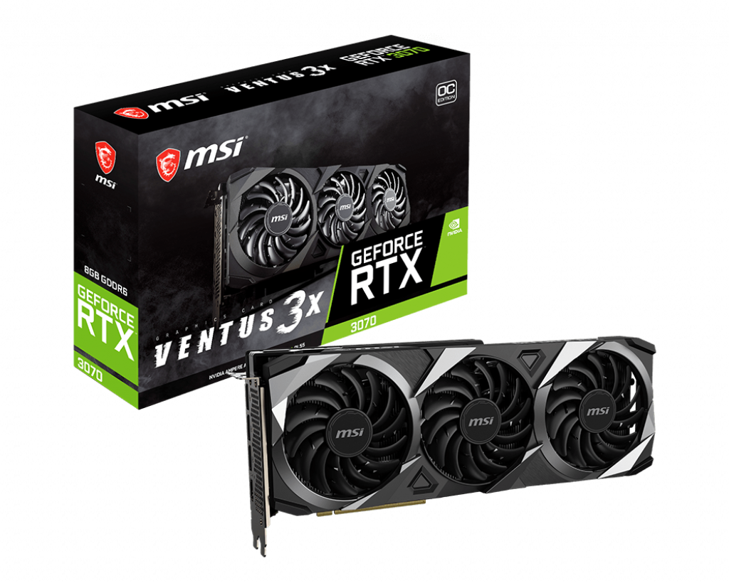 фото Видеокарта msi nvidia geforce rtx 3070 ventus 3x oc