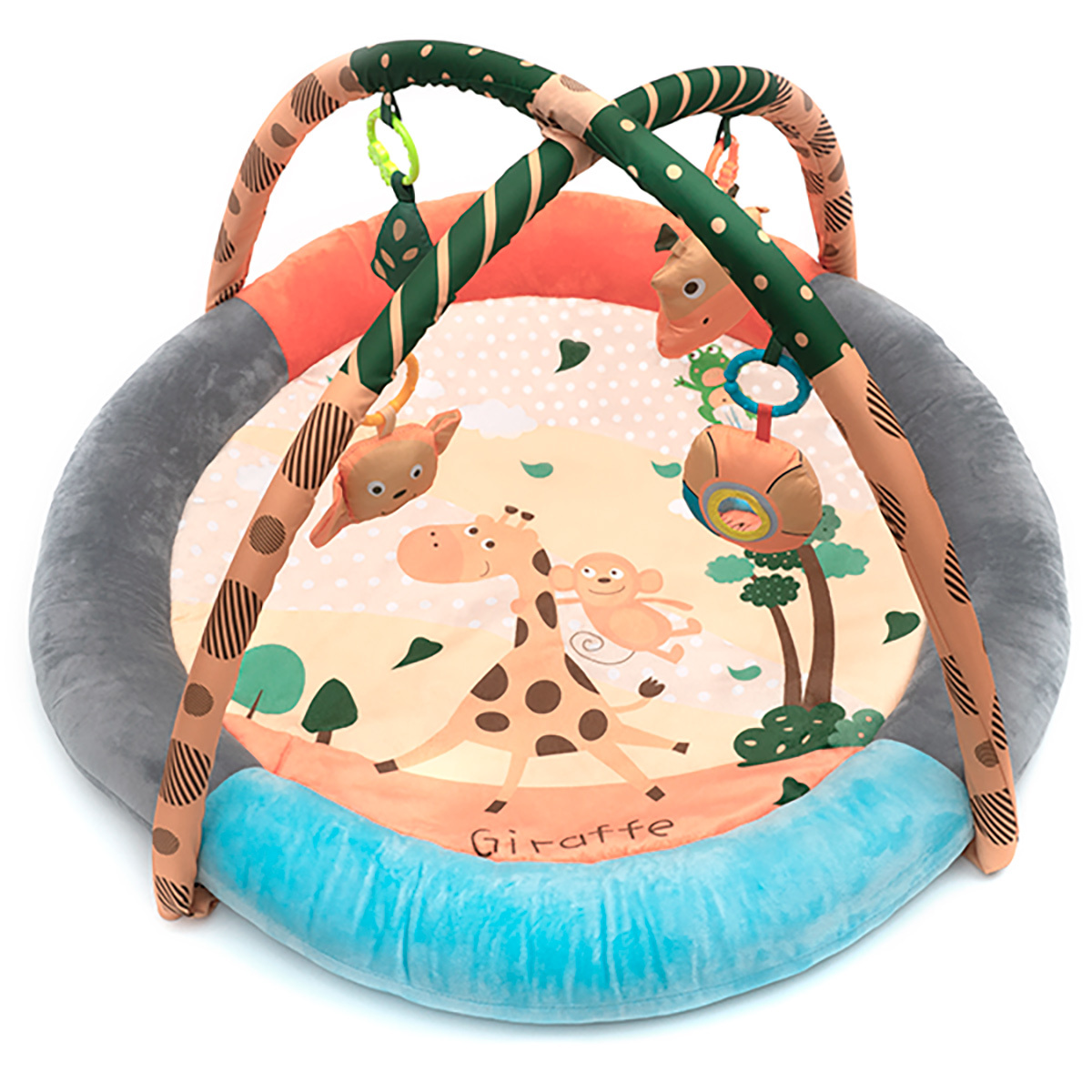 фото Коврик с игрушками funkids round comfy gym