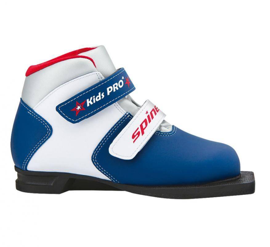 фото Ботинки для беговых лыж spine kids pro 399/1 2020, синие/белые, 34