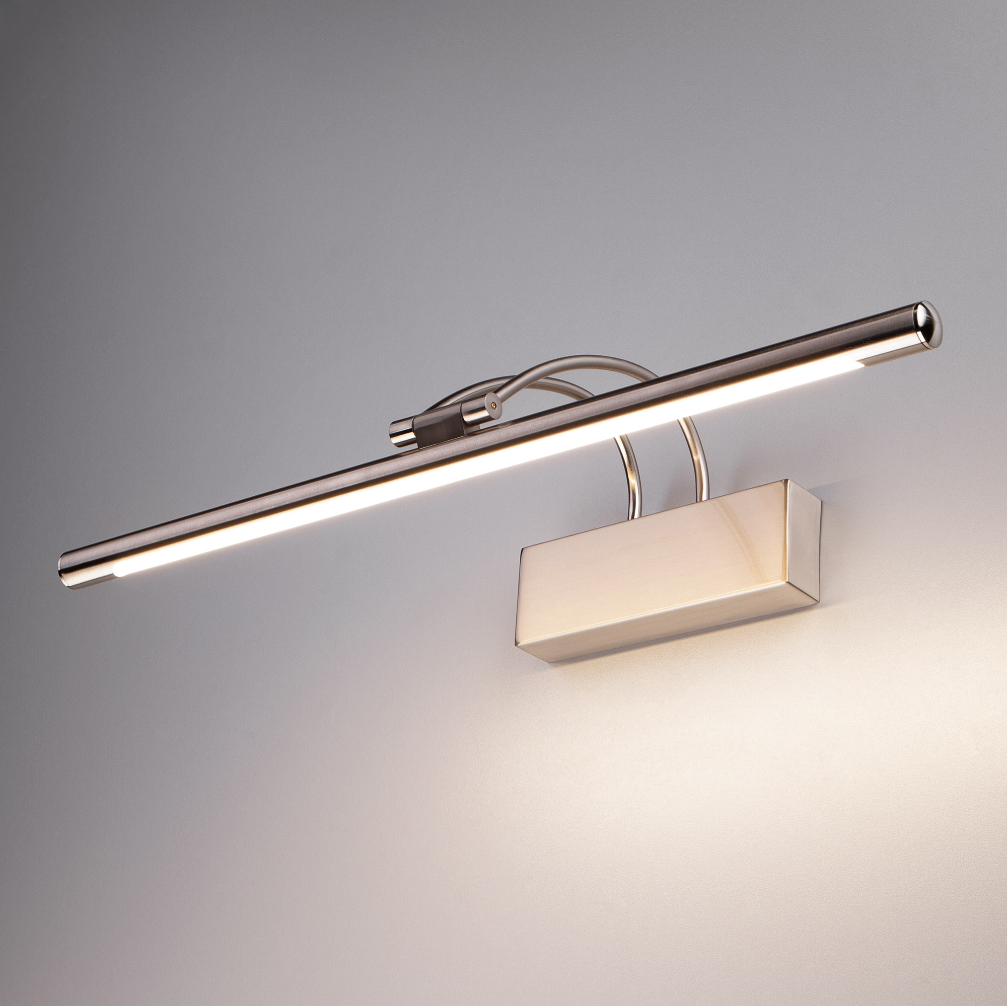 фото Светодиодный настенный светильник евросвет 1011 simple led 10w ip20 никель