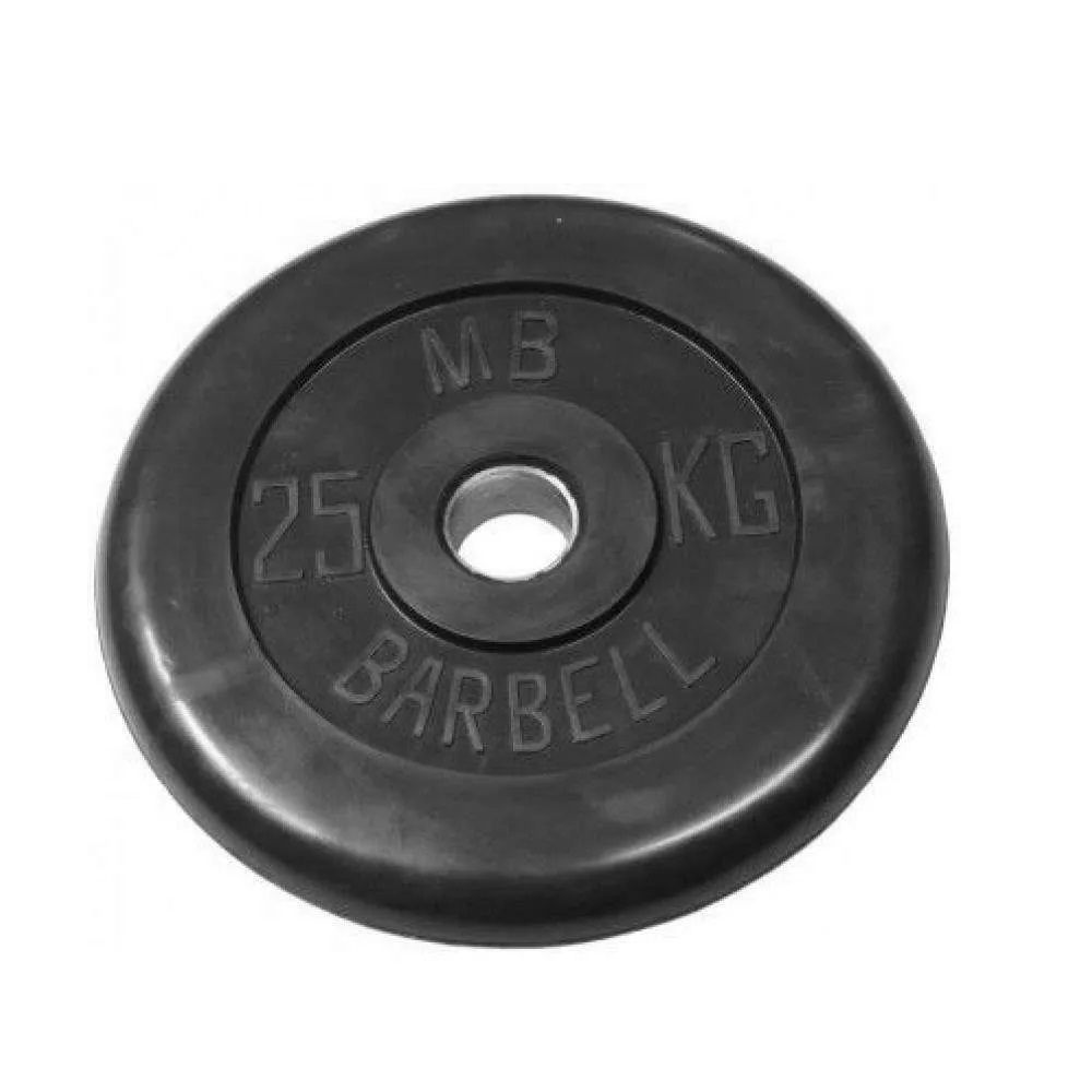 Диск для штанги MB Barbell Стандарт 25 кг, 31 мм черный