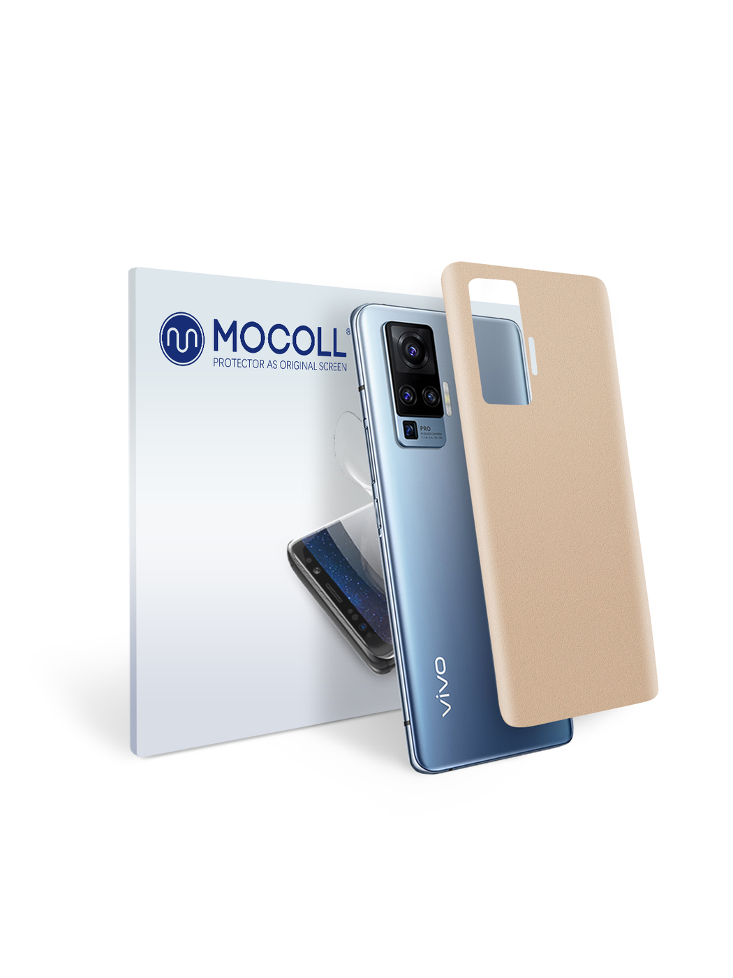 

Пленка защитная MOCOLL для задней панели VIVO Y3 кожа бежевая