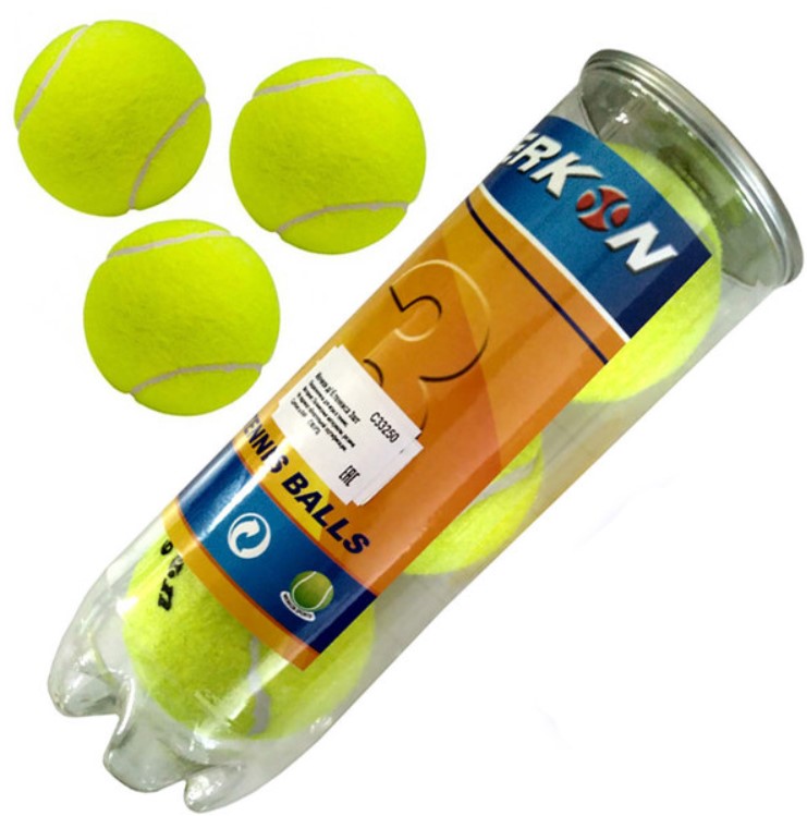 фото C33250 мячи для большого тенниса 3 штуки (в тубе) hawk