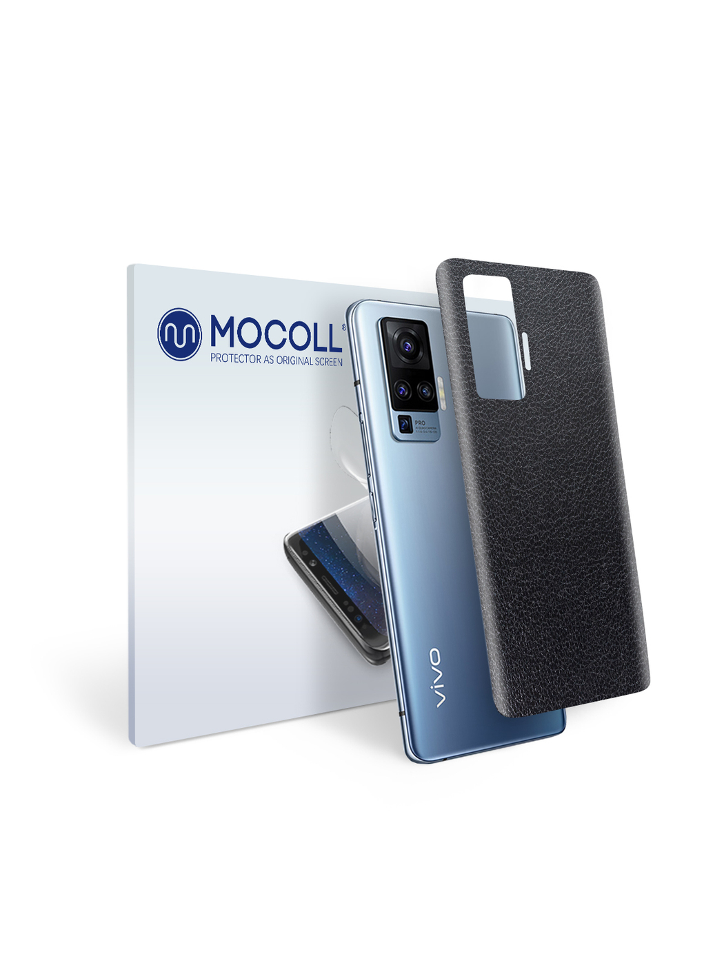 

Пленка защитная MOCOLL для задней панели VIVO Y73/V7+ кожа черная