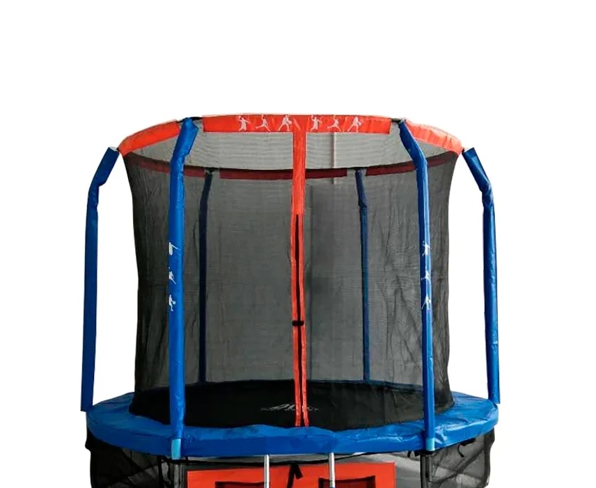 

Батут DFC Jump Basket с сеткой и лестницей 152 см, синий/красный, Jump Basket