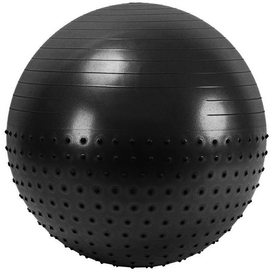 фото Мяч полумассажный hawk fbx-65-8, черный, 65 см