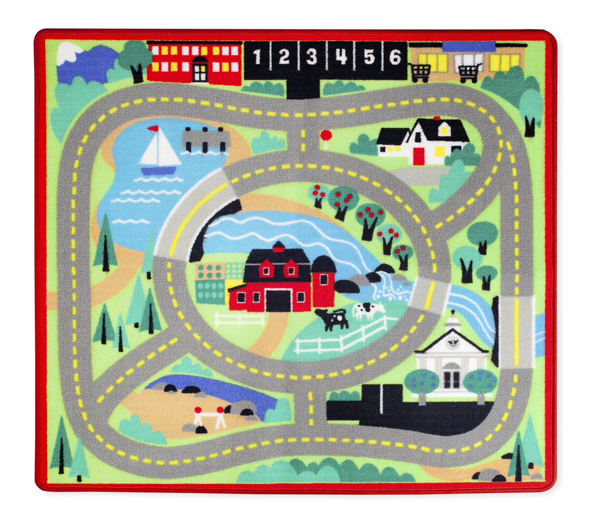 фото Коврик melissa & doug город, 99х84 см