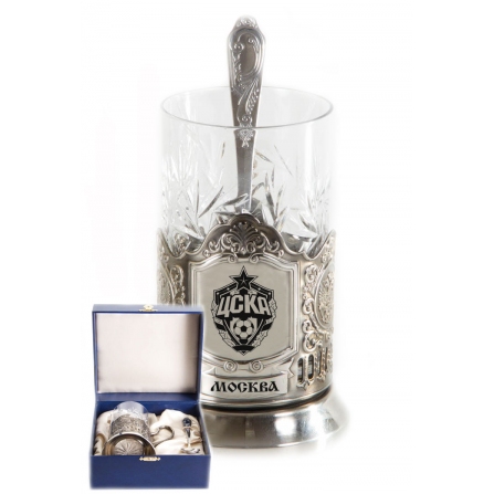 

Подстаканник Город Подарков никелированный Футбольный клуб "ЦСКА", Подстаканник никел.Футбольный клуб 'ЦСКА' в подарочном футляре