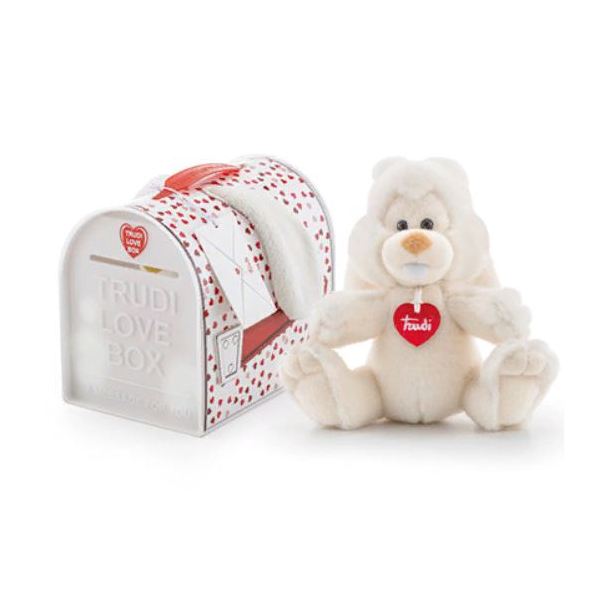 фото Мягкая игрушка trudi заяц вирджилио в почтовом ящике love boх