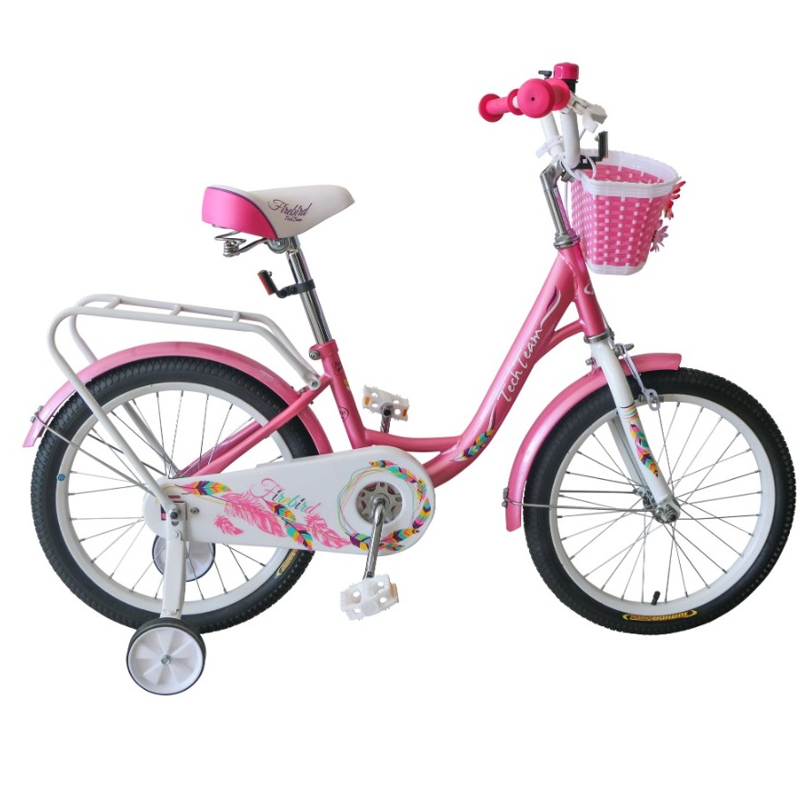 фото Детский велосипед tech team firebird 18" 2020 розовый
