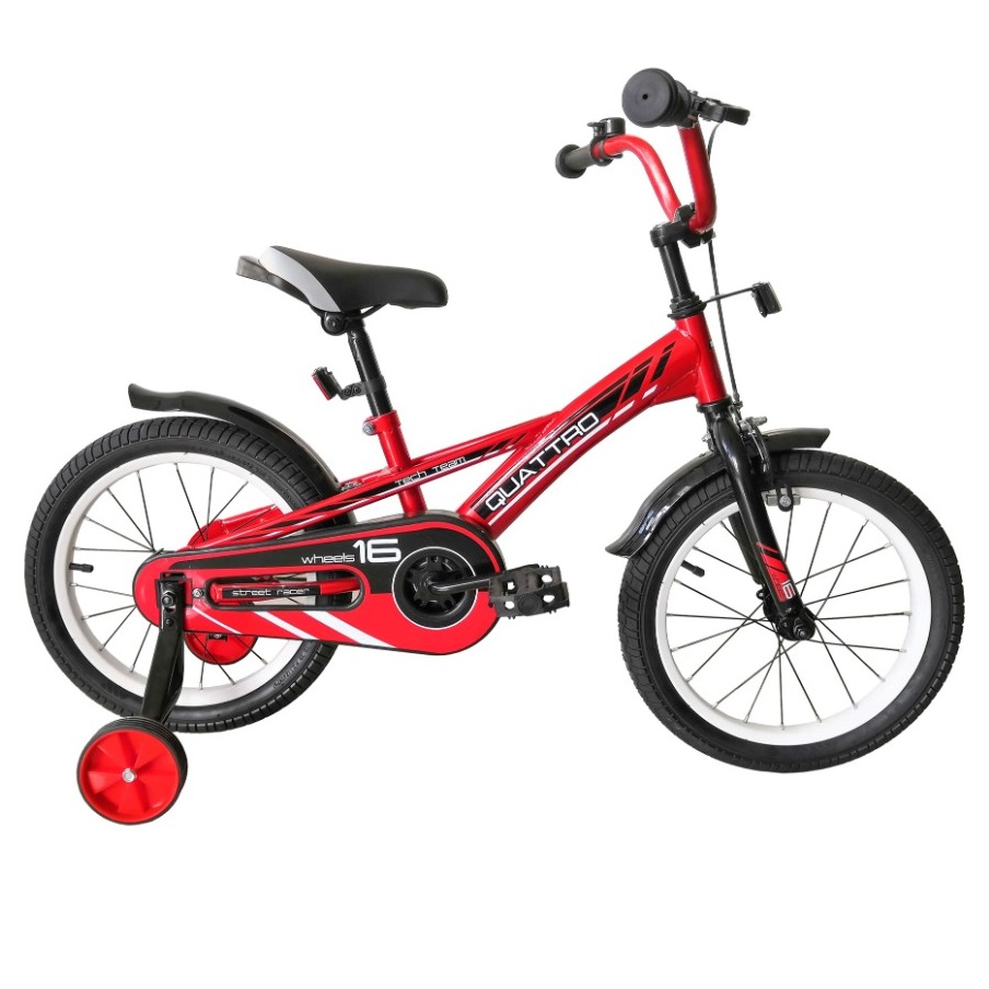 фото Детский велосипед tech team quattro 18" 2020 красный