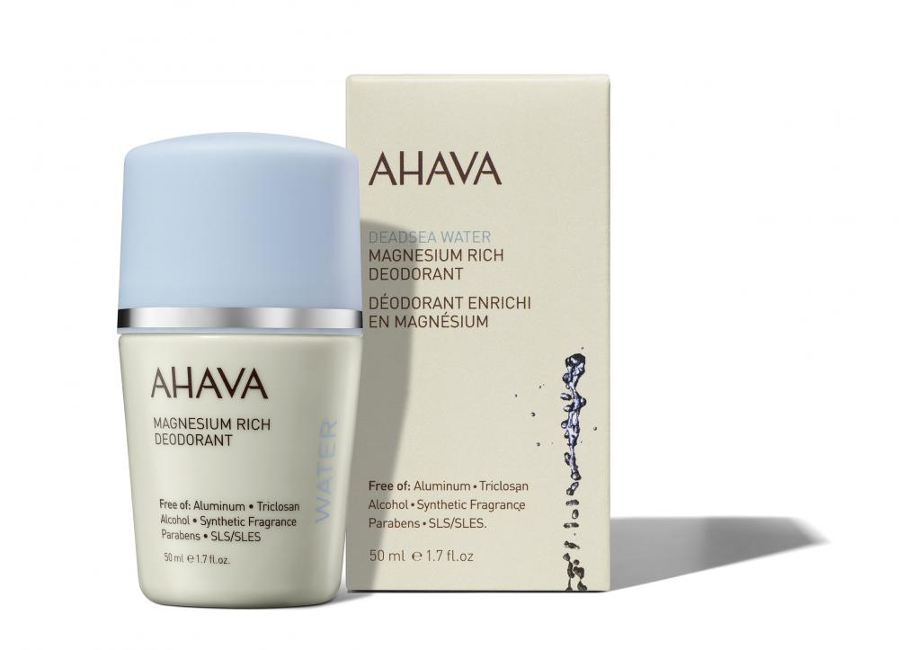 Ahava Deadsea Water МЖ Товар Дезодорант богатый магнием шариковый для женщин 50 мл ahava дезодорант шариковый богатый магнием time to energize 50 мл