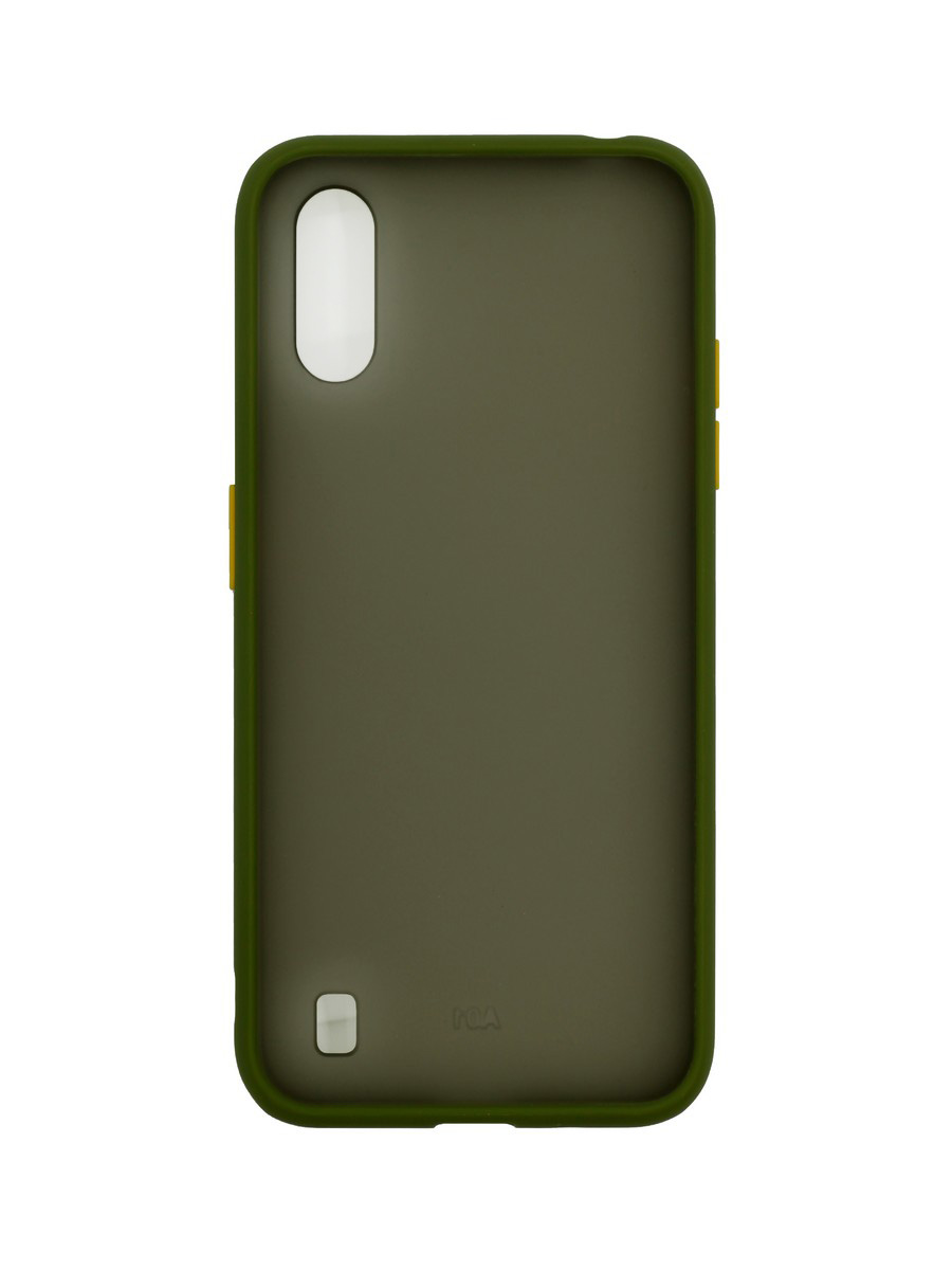 фото Чехол zibelino plastic matte для samsung galaxy a01 (a015) olive