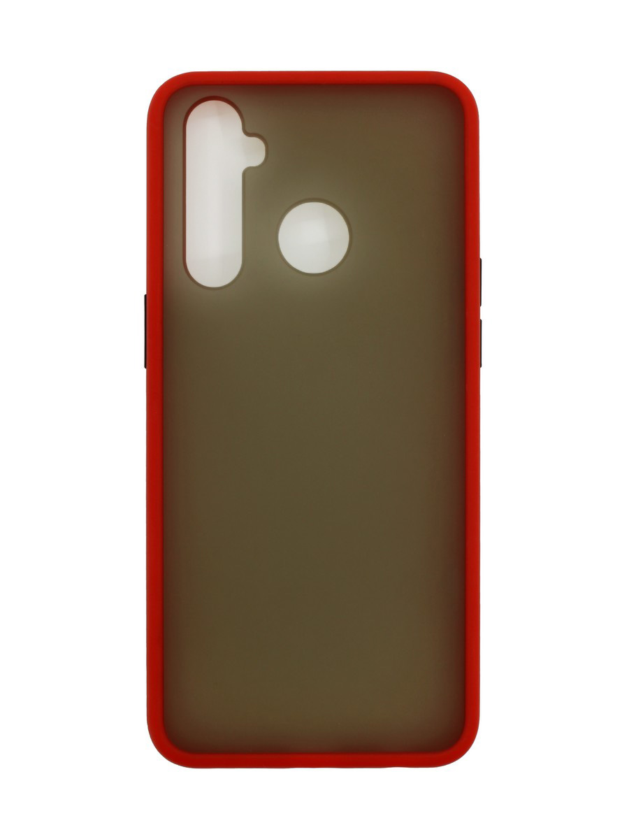 фото Чехол zibelino plastic matte для realme 5 pro/ realme q red