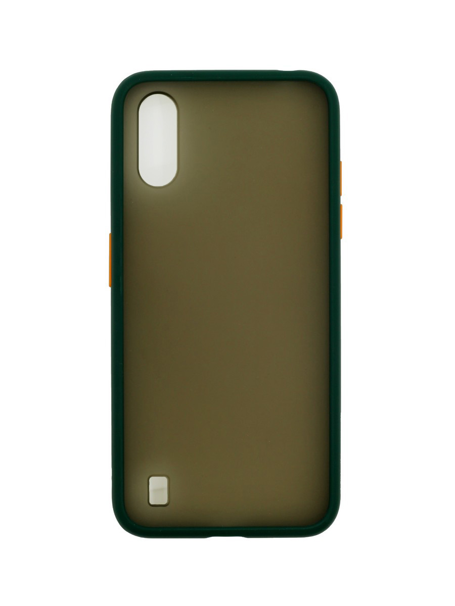 фото Чехол zibelino plastic matte для samsung galaxy a01 (a015) green