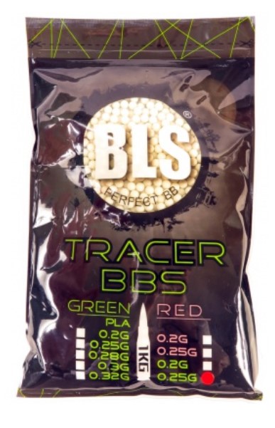 Шарики пластиковые 6 мм BLS 0.25 гр (1 кг) трассирующие
