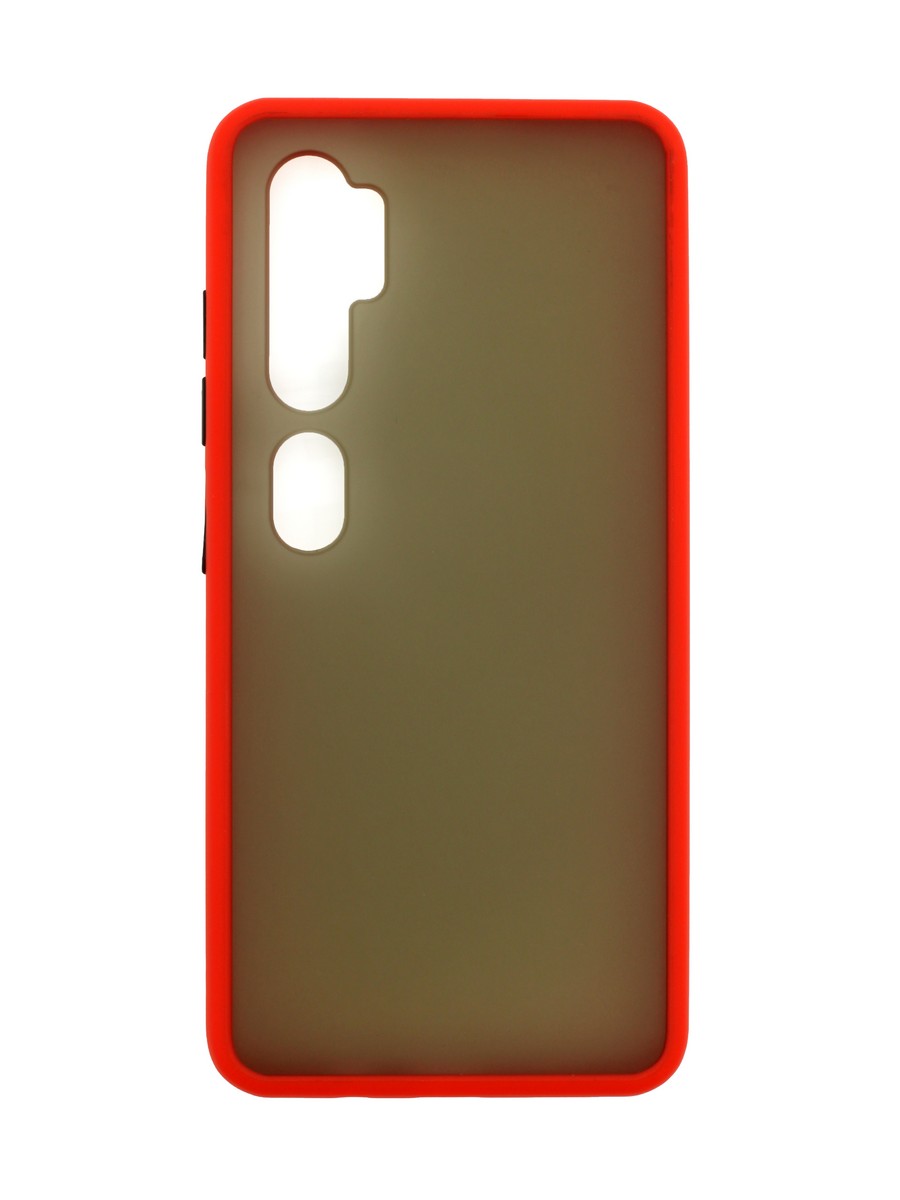 фото Чехол zibelino plastic matte для xiaomi mi note 10/ mi note 10 pro/ mi cc9 pro red