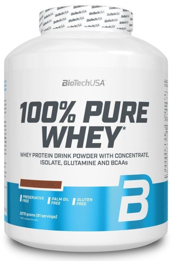 фото Протеин biotech 100% pure whey, 2270 г, caramel-cappuccino