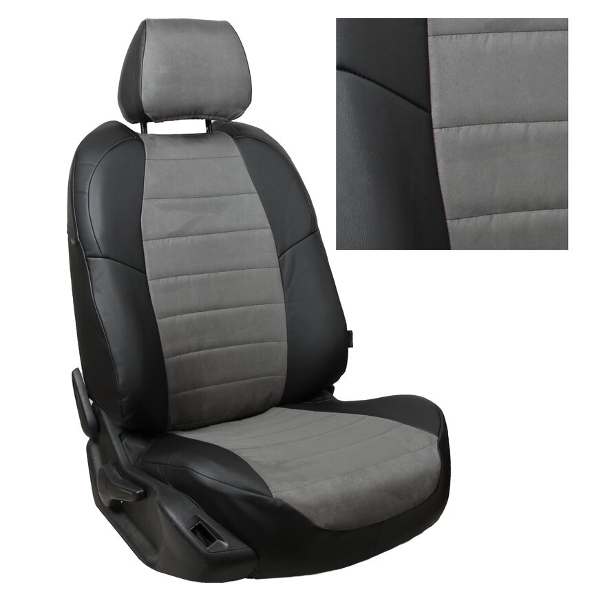 

Чехлы на сиденья Автопилот для HYUNDAI Tucson 1 c 04-10 г. AL BK/GY, Черный;серый