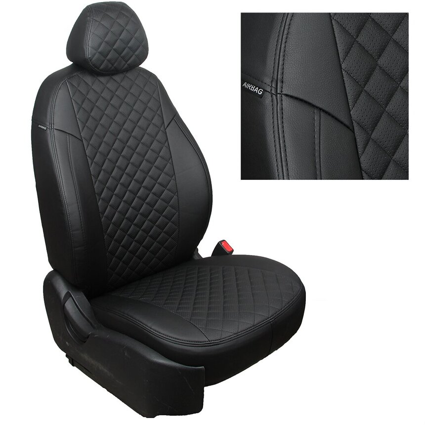 фото Чехлы на сиденья автопилот для hyundai sonata yf sd c 09-14 г. g bk/bk r