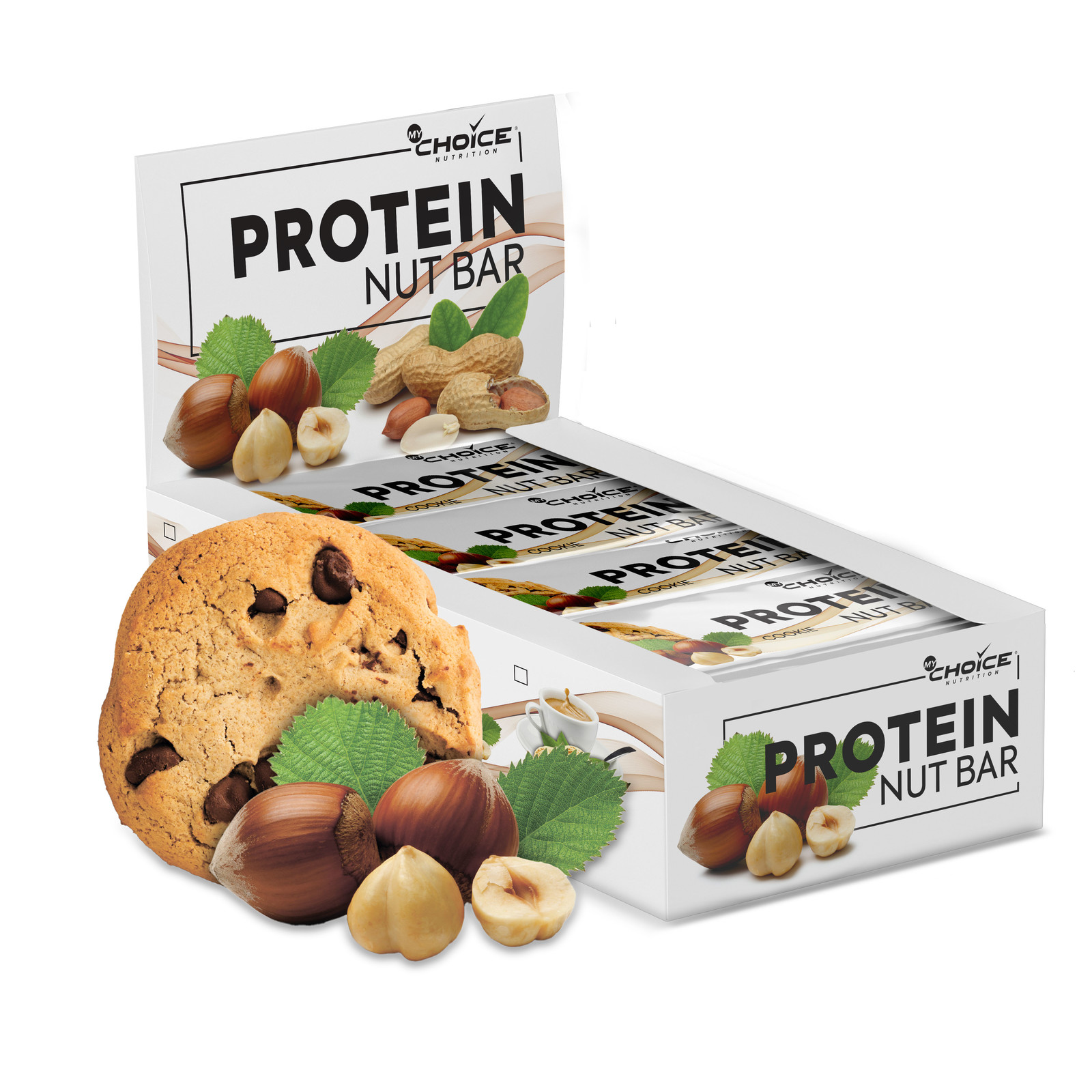 фото Батончики mychoice nutrition protein nut bar (20 шт х 40 г) печенье my choice nutrition