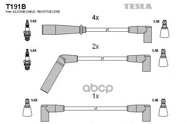 

Провода Зажигания (комплект) TESLA T191B