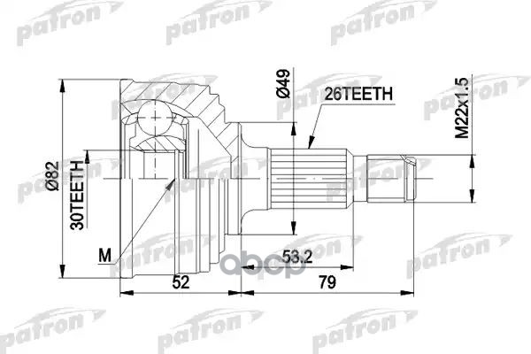 

ШРУС PATRON PCV1054