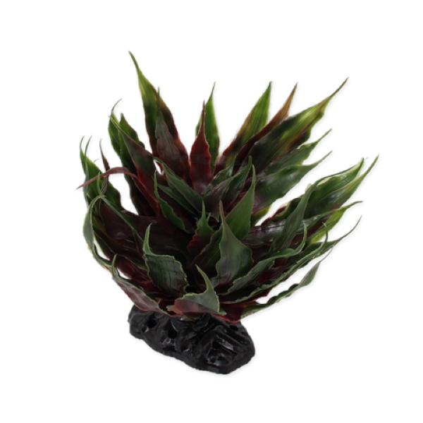 фото Искусственное растение для аквариума, для террариума repti planet агава зеленая 18 см