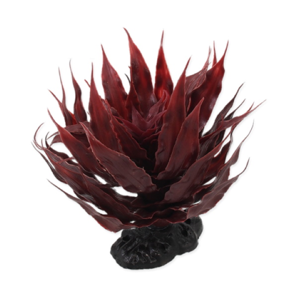 фото Искусственное растение для аквариума, для террариума repti planet агава красная 18 см