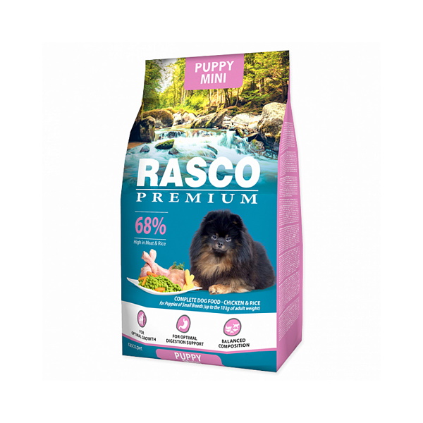 

Сухой корм для щенков Rasco Premium Puppy, курица, 3кг, Puppy