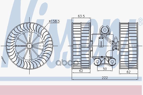 фото Вентилятор отопителя nissens 87212