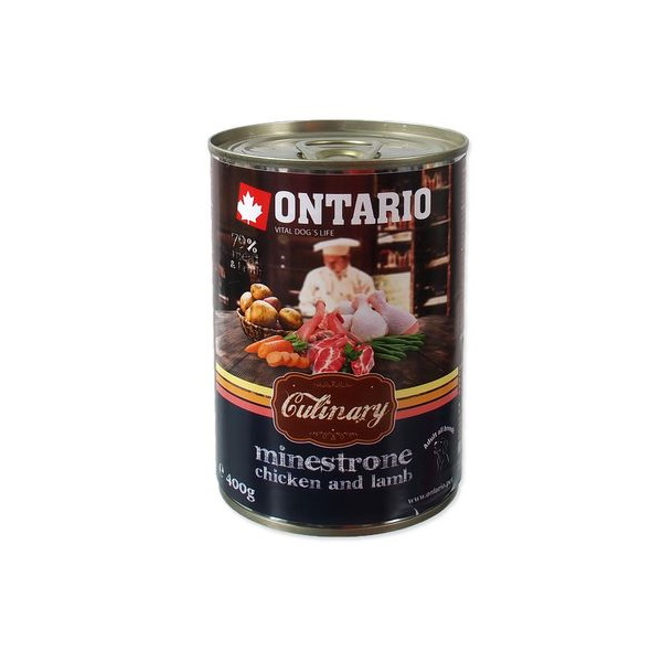 фото Консервы для собак ontario culinary, курица, ягненок, 800г