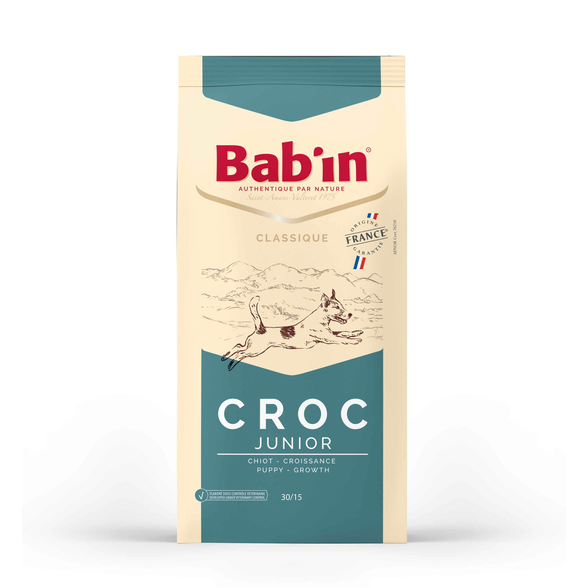 

Сухой корм для щенков Babin Classique Croc Junior, со вкусом утки и свинины, 15кг, Classique Croc Junior