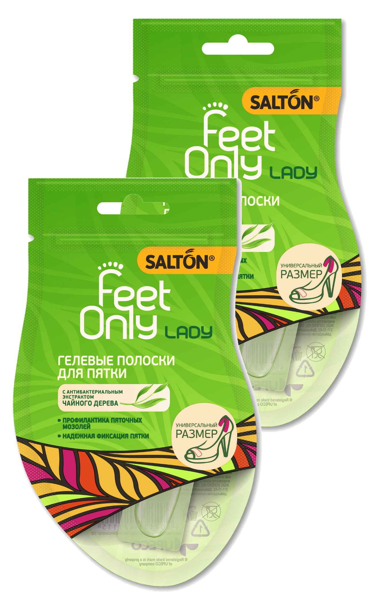 фото Гелевые полоски для пятки salton lady feet comfor (набор из 2 штук)