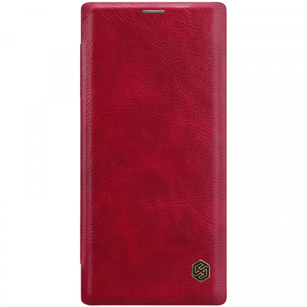 фото Кожаный чехол (книжка) nillkin qin series для samsung galaxy note 10 red