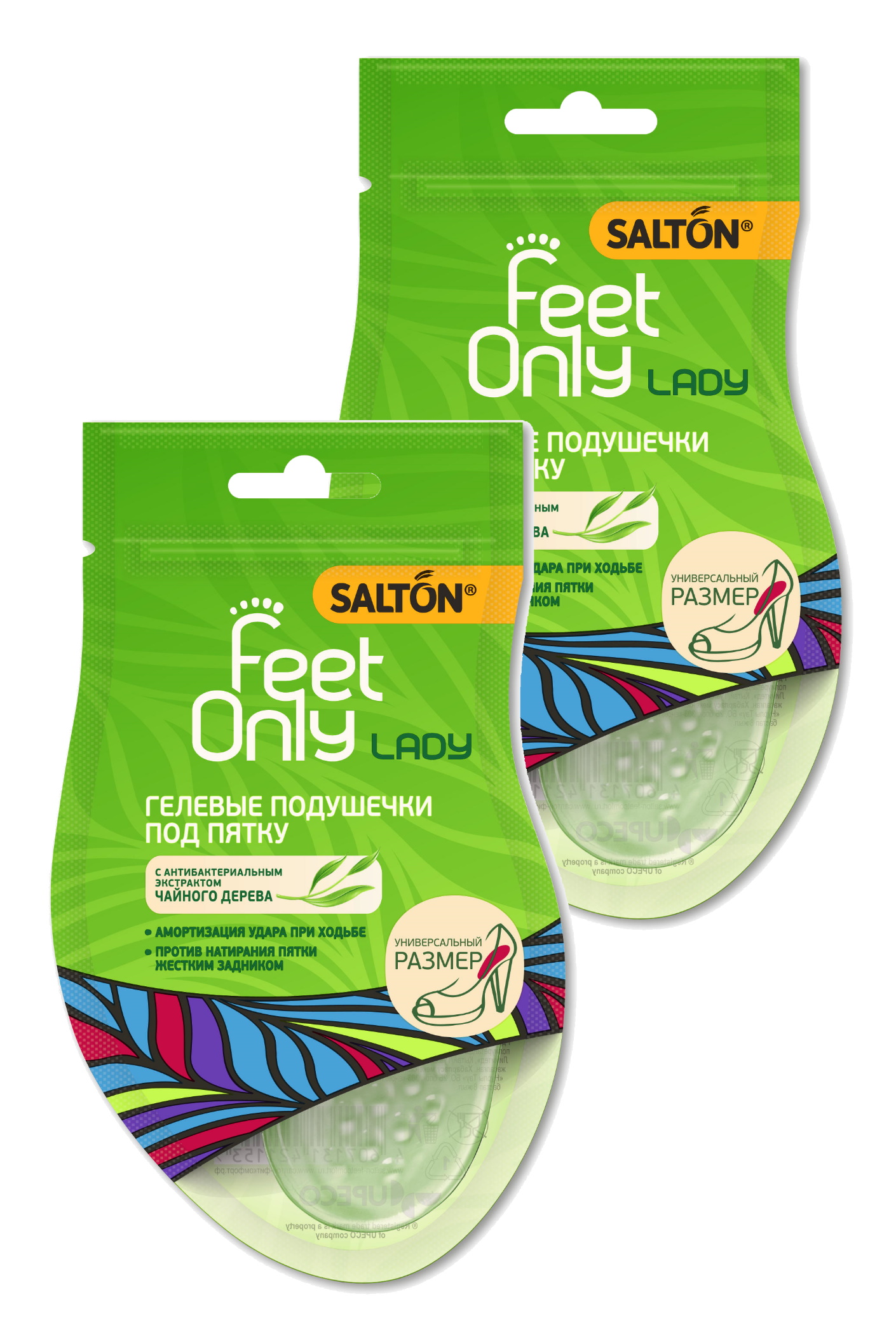 фото Гелевые подушечки под пятку salton lady feet comfort (набор из 2 штук)