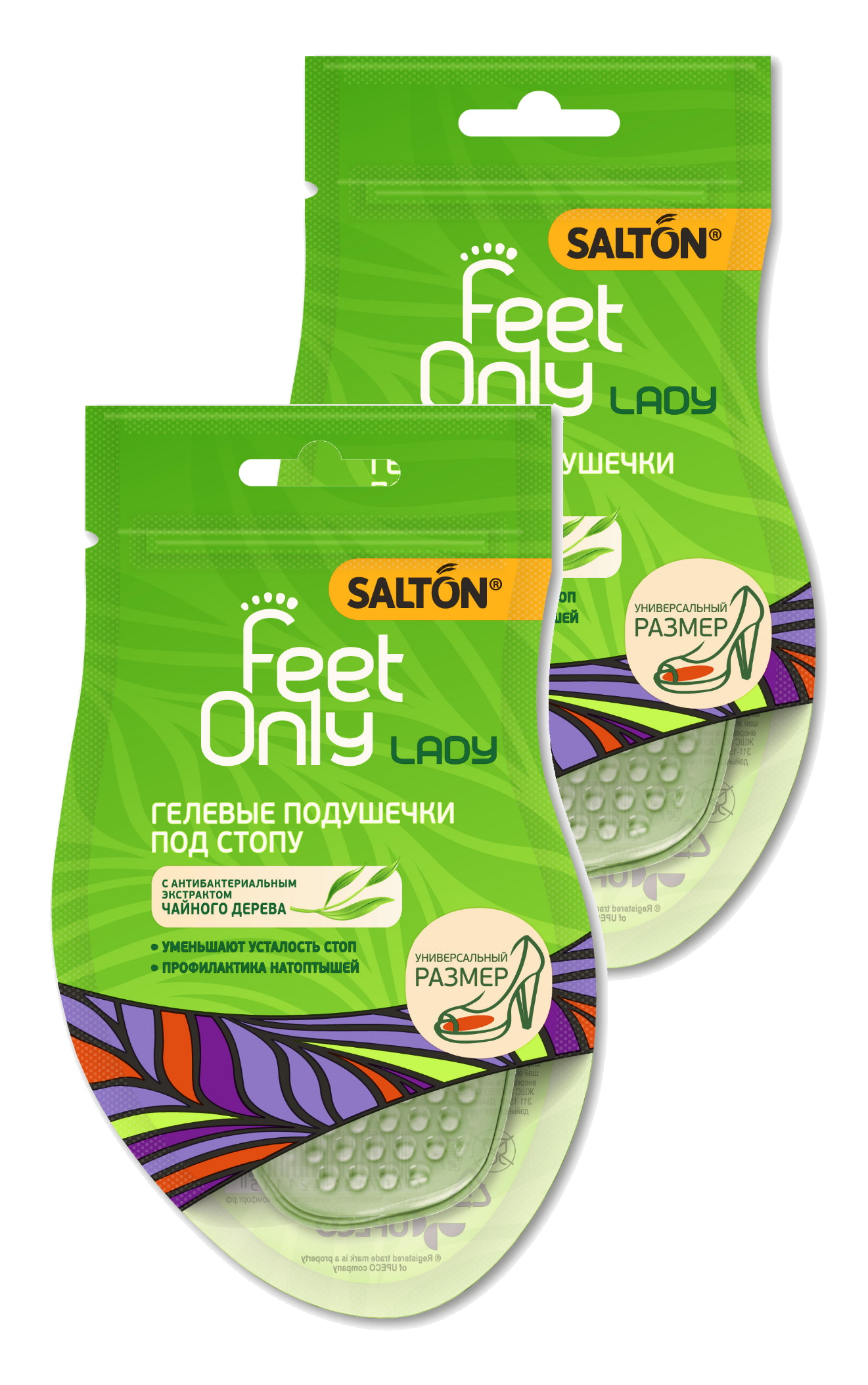 фото Гелевые подушечки под стопу salton lady feet comfort (набор из 2 штук)