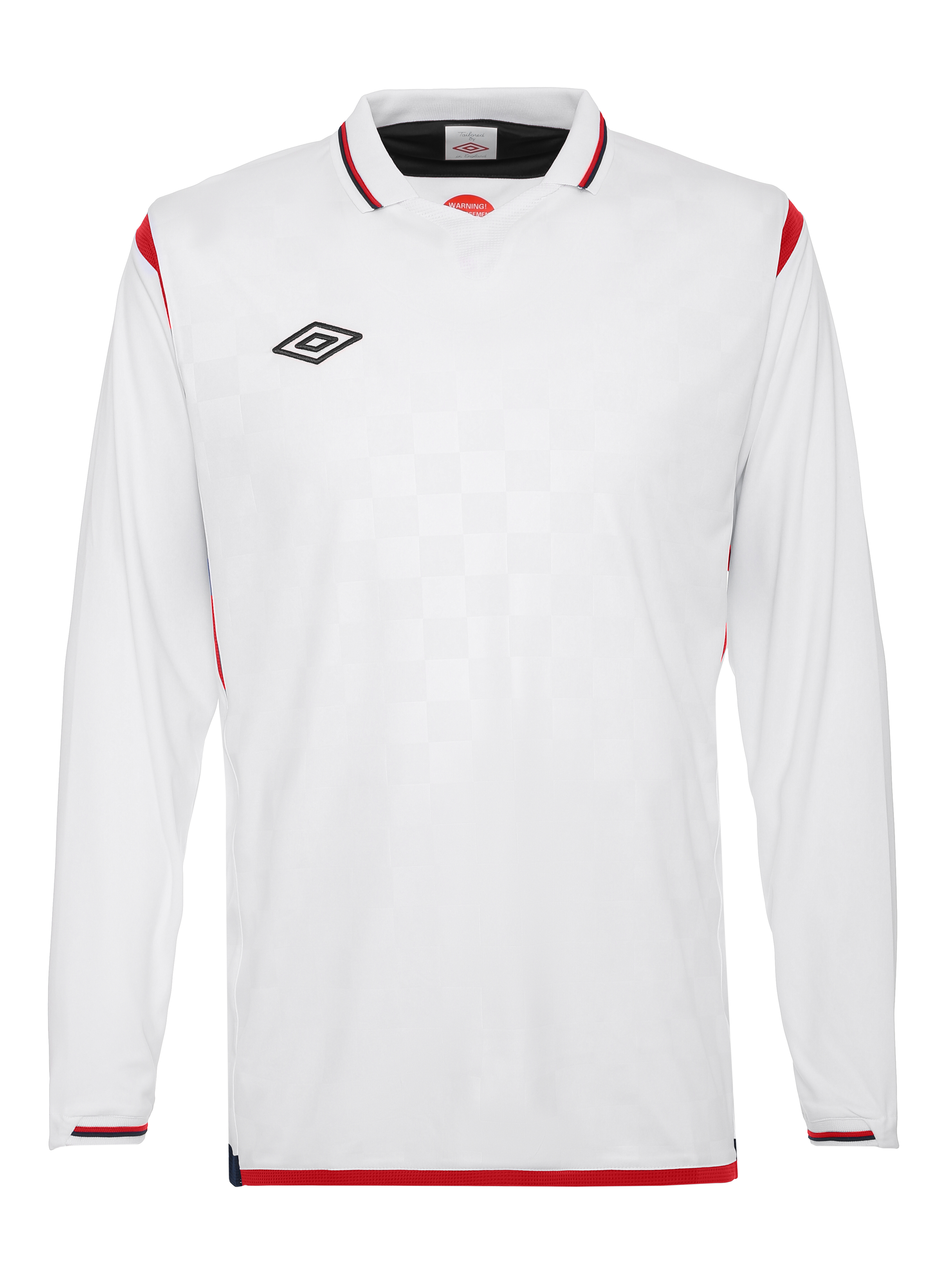 

Футболка футбольная Umbro Westham Jersey L/S, белая/красная, XL, Белый;красный, Westham Jersey L/S