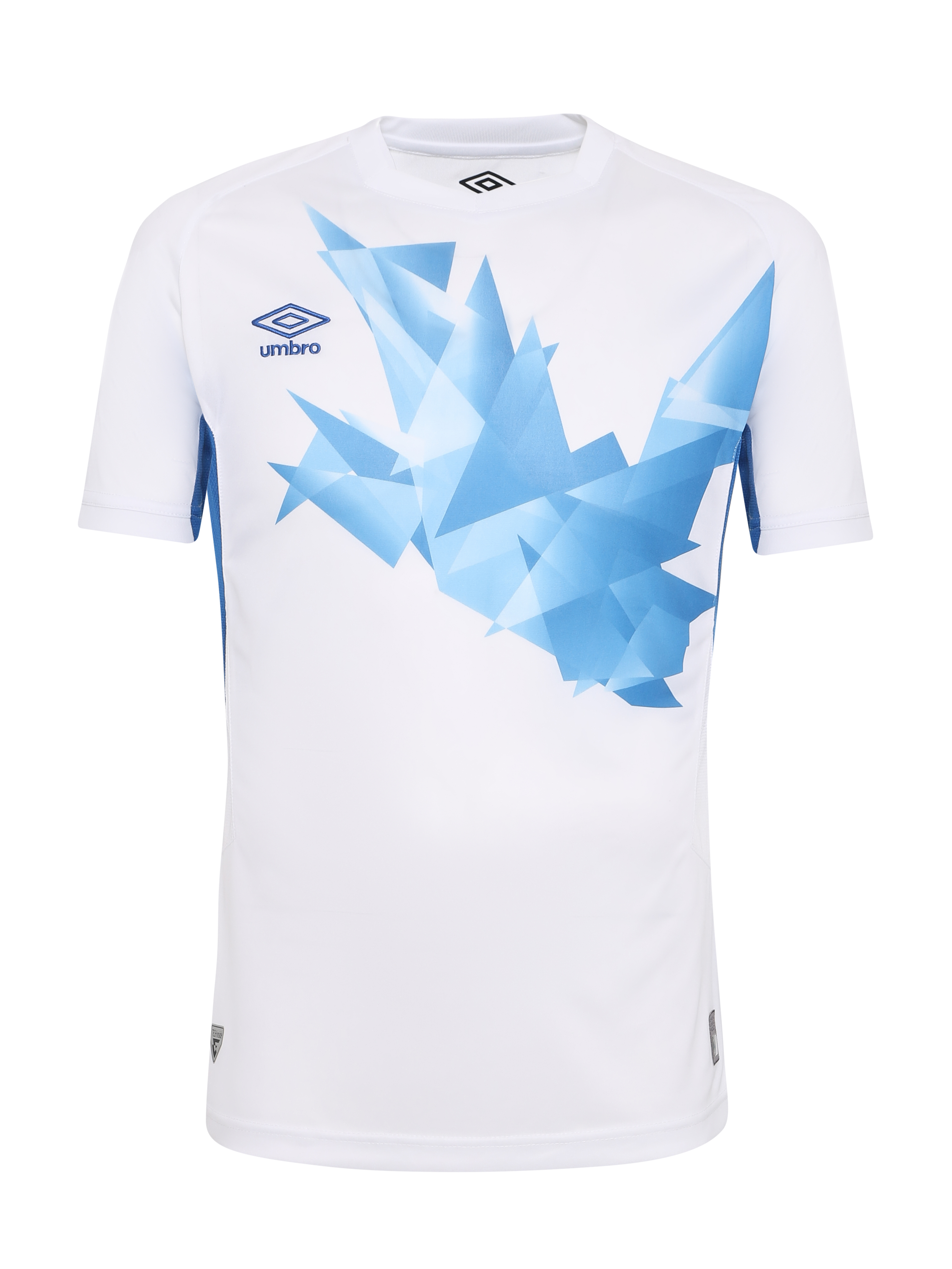 фото Футболка футбольная umbro origami jersey ss, белая/голубая, m
