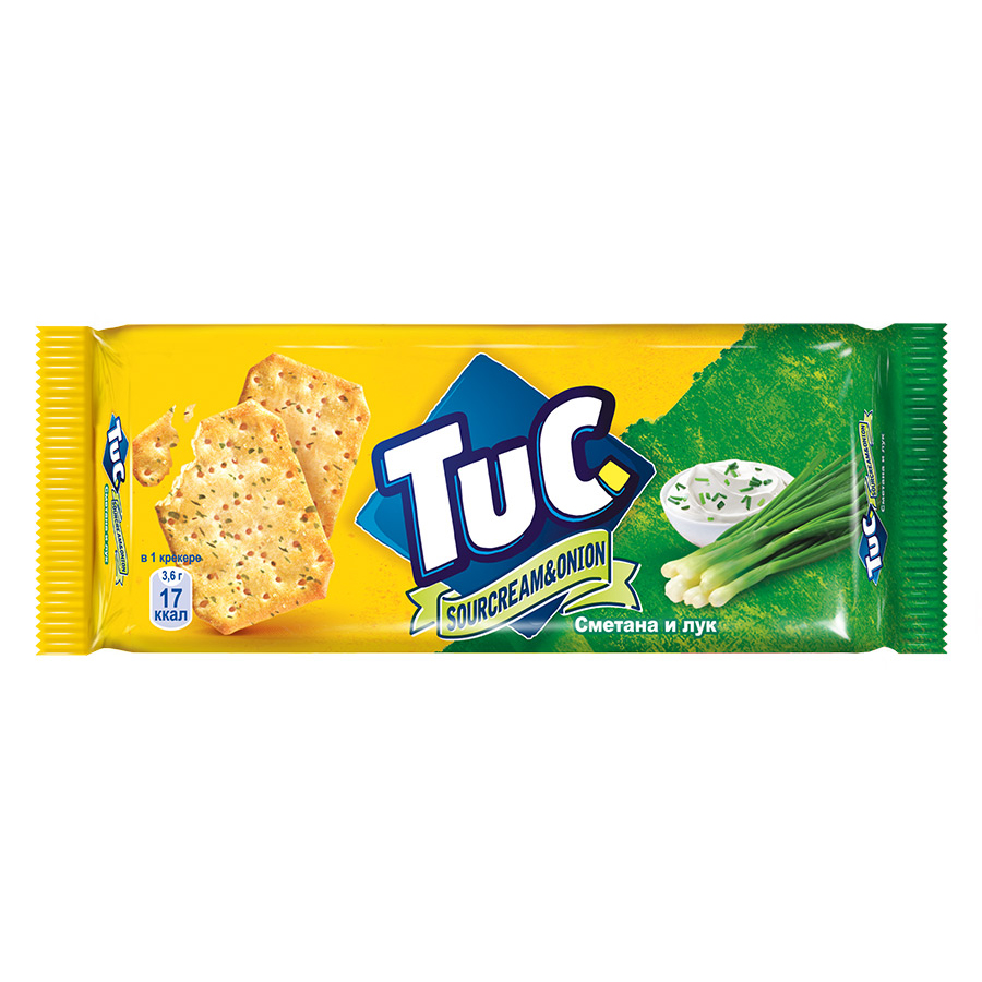 фото Крекер tuc mini cо вкусом сметаны и лука 100 г