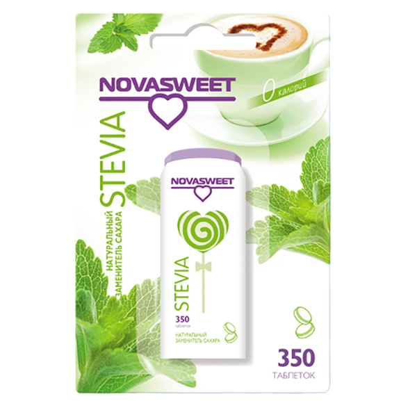 Заменитель сахара Novasweet Stevia 350 таб