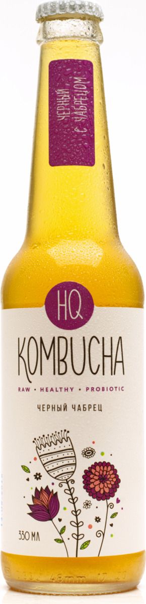 

Чай черный HQ Kombucha Чабрец 330мл