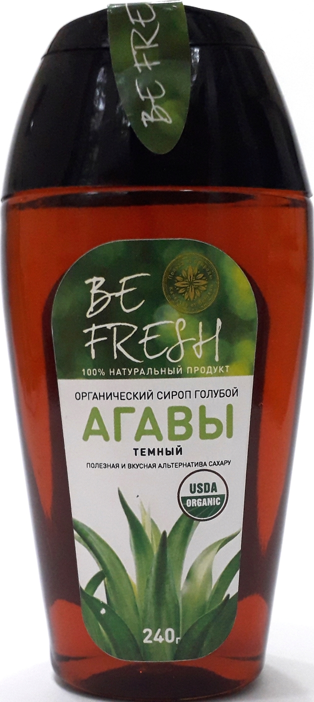 Сироп голубой агавы BeFresh темный 240 г