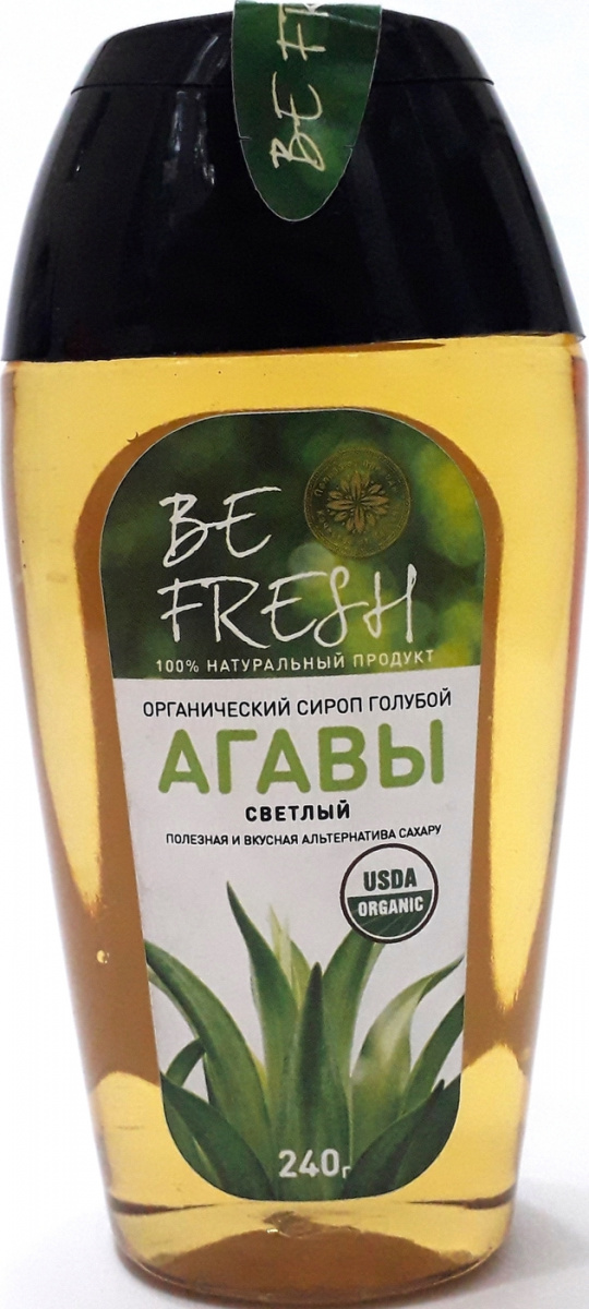 фото Сироп голубой агавы befresh светлый 240 г