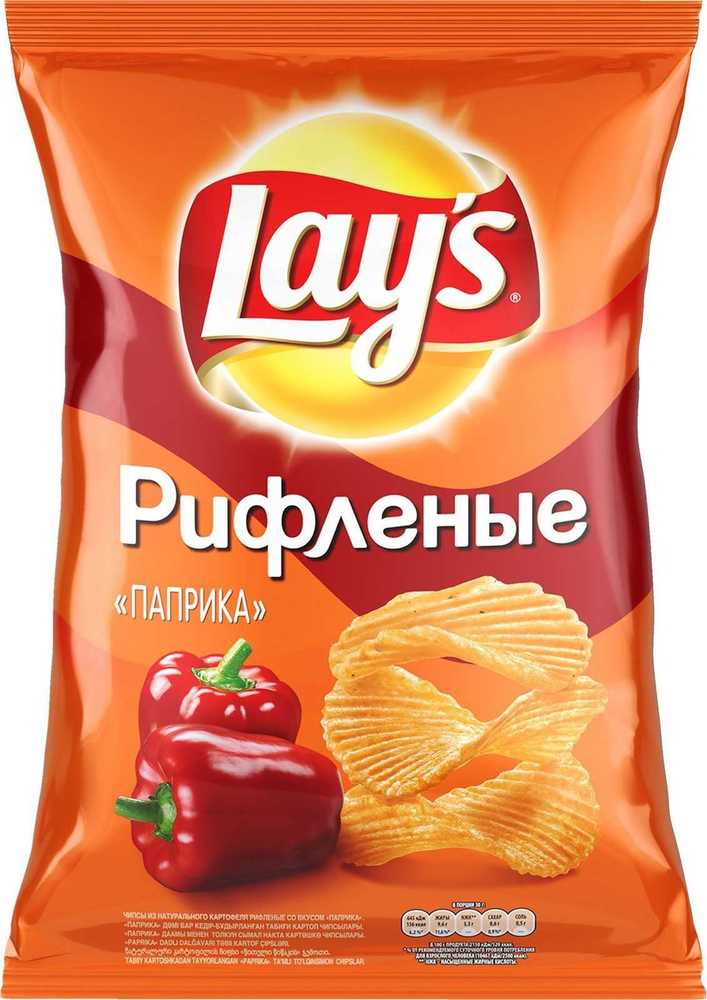 

Чипсы Lays Рифленые со вкусом паприки 80г