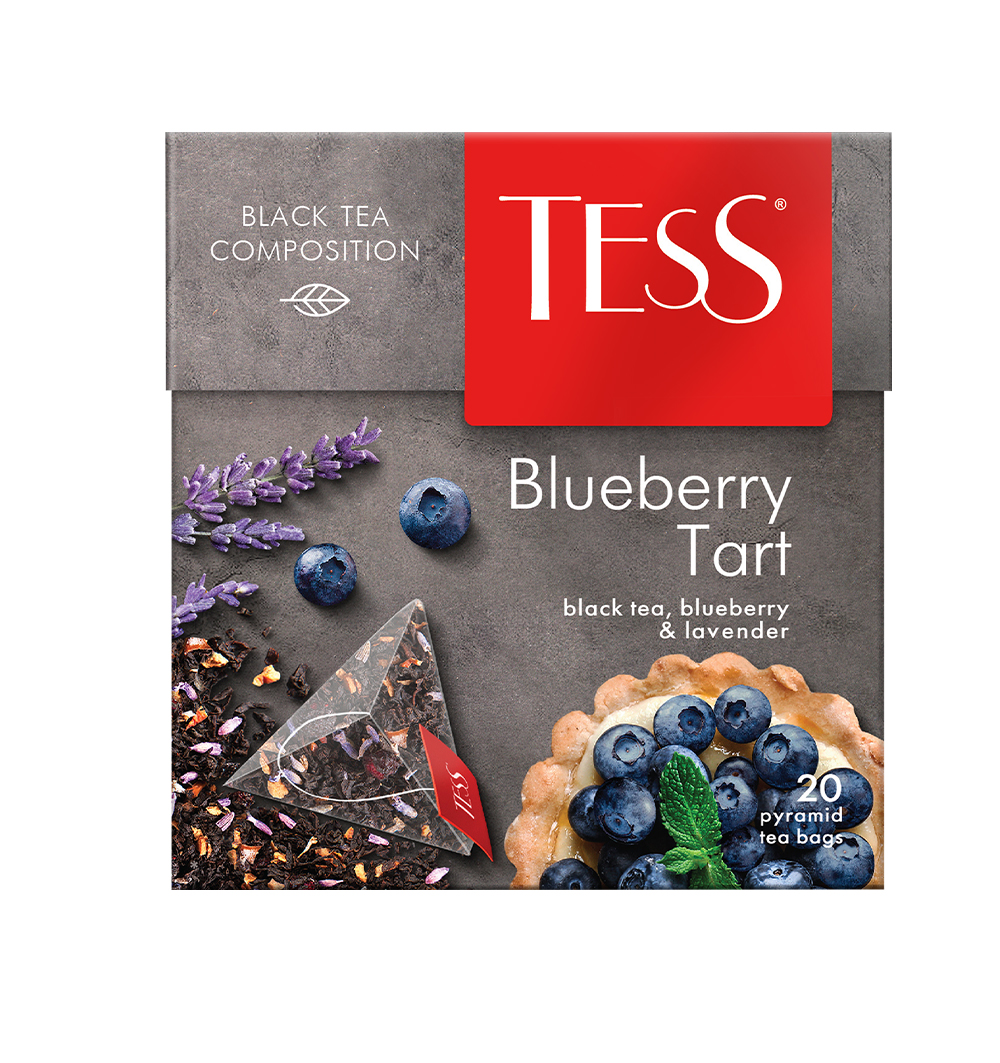 фото Чай черный в пирамидках tess blueberry tart 20 штук