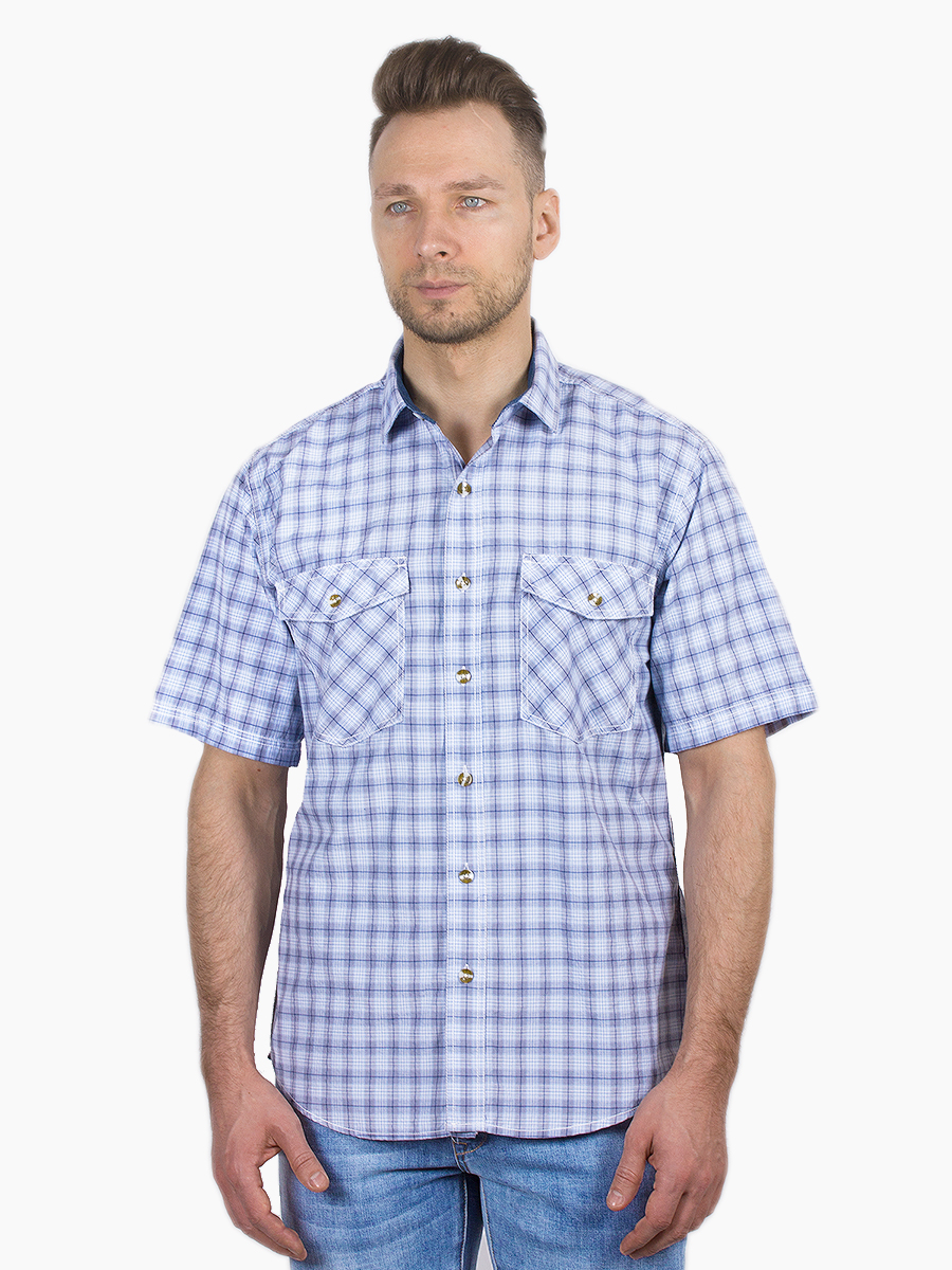 фото Рубашка мужская dairos gd81100392 синяя m