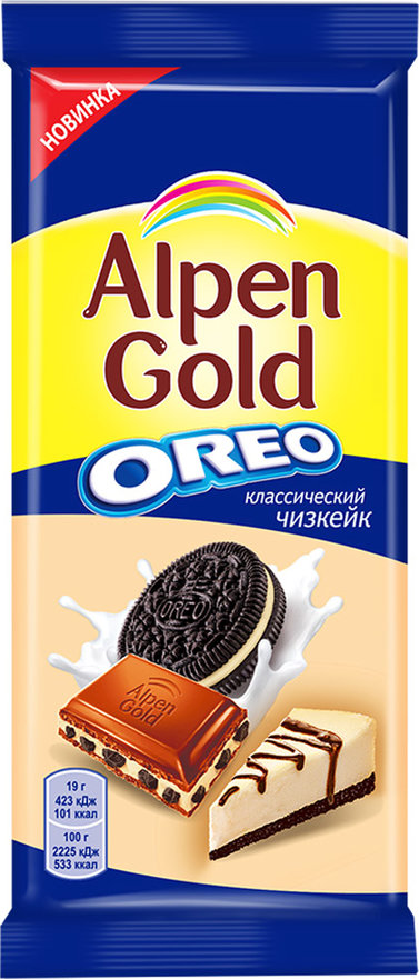 

Шоколад Alpen Gold Молочный Чизкейк 95г